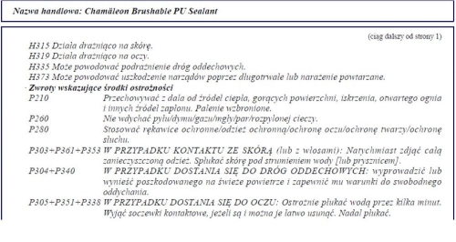 Masa PU na pędzel 850 ml Chamaleon