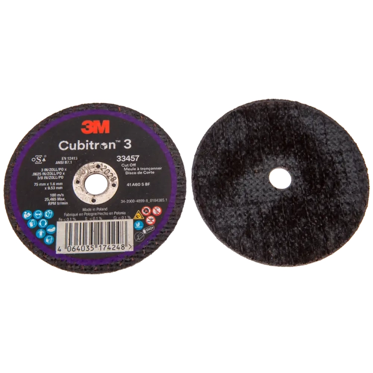 Tarcza do cięcia 75 mm x 1,6 mm x 9,53 mm 3M Cubitron 3 33457