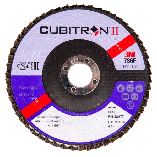 Dysk lamelkowy T27 60+ 3M Cubitron II 100 mm x 16 mm 33477