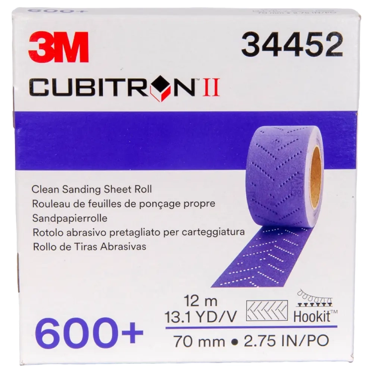 Arkusz ścierny na siatce w rolce 600+ 3M Cubitron II Hookit 737U 70 mm x 12 m 34452