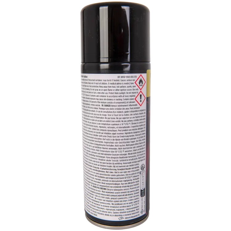 Lakier do układów wydechowych czarny mat spray 338 ml odporny na temperaturę do 1000°C RAPTOR Flame Proof U-POL RFLFB/AL