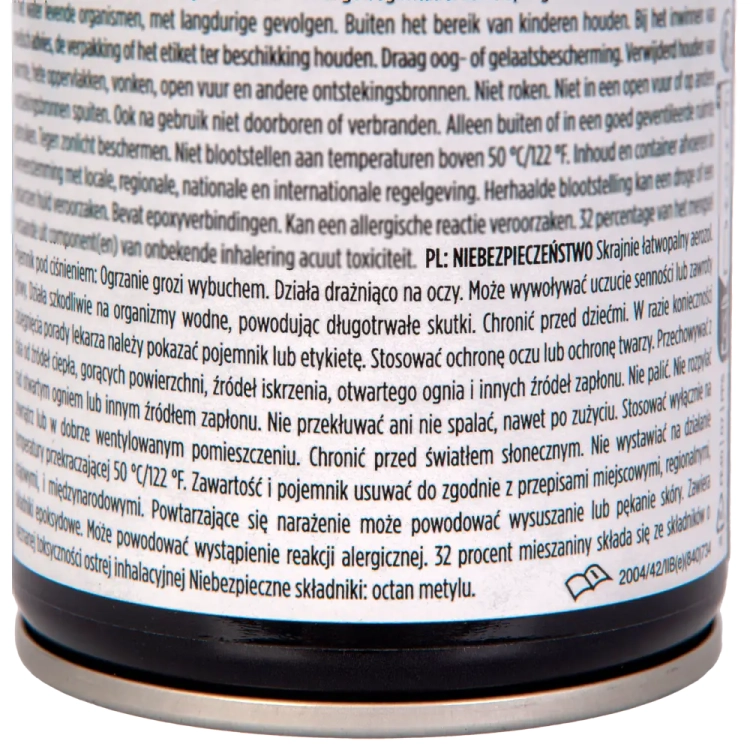 Lakier bezbarwny do układów wydechowych satynowy spray 361 ml odporny na temperaturę do 1000°C RAPTOR Flame Proof U-POL RFLSC/AL