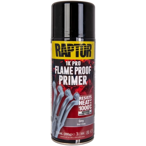 Podkład w sprayu do układów wydechowych żaroodporny 1000°C Szary RFLPG/AL Raptor