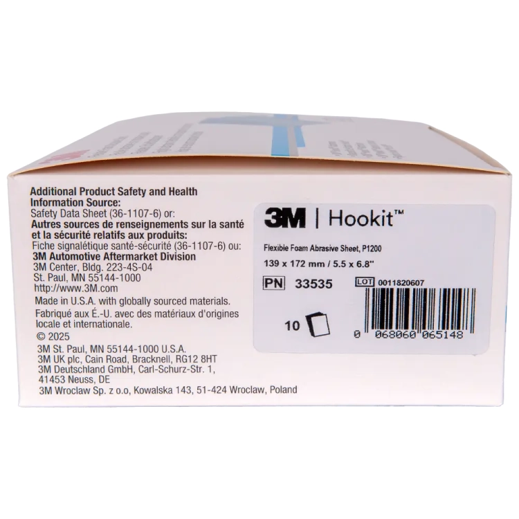 Elastyczny arkusz ścierny na gąbce P1200 - 10 szt.