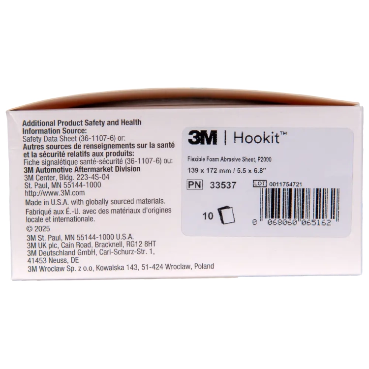 Arkusz ścierny na gąbce 3M Hookit, elastyczny P2000