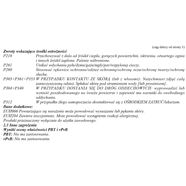 Utwardzacz szybki 2,5L UNI Chamaleon 235