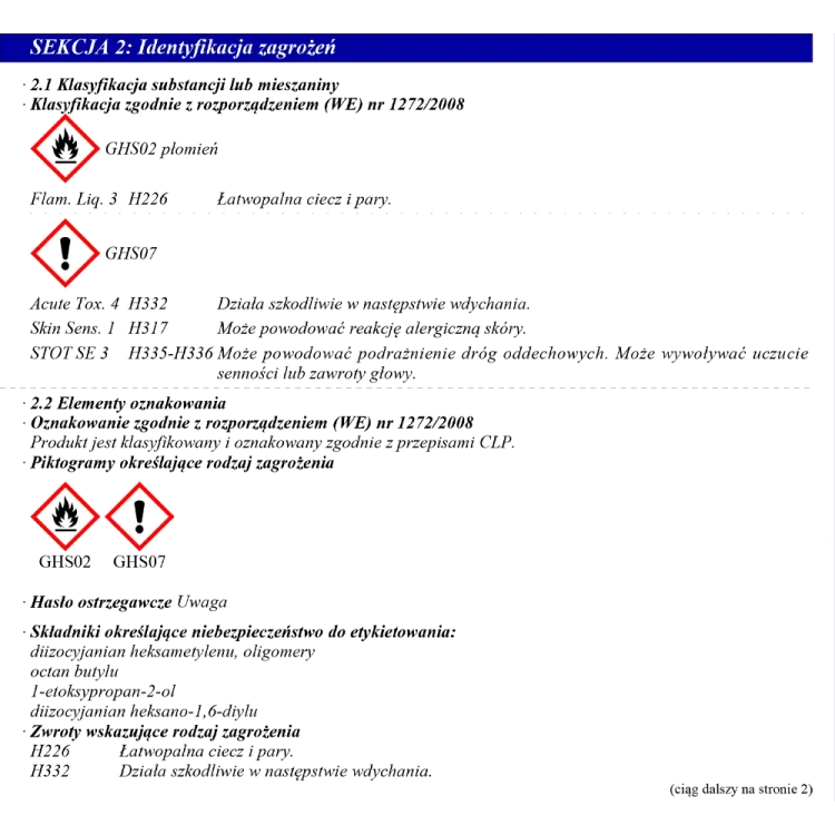 Utwardzacz 2,5L do LOW VOC HS szybki 2,5L 227
