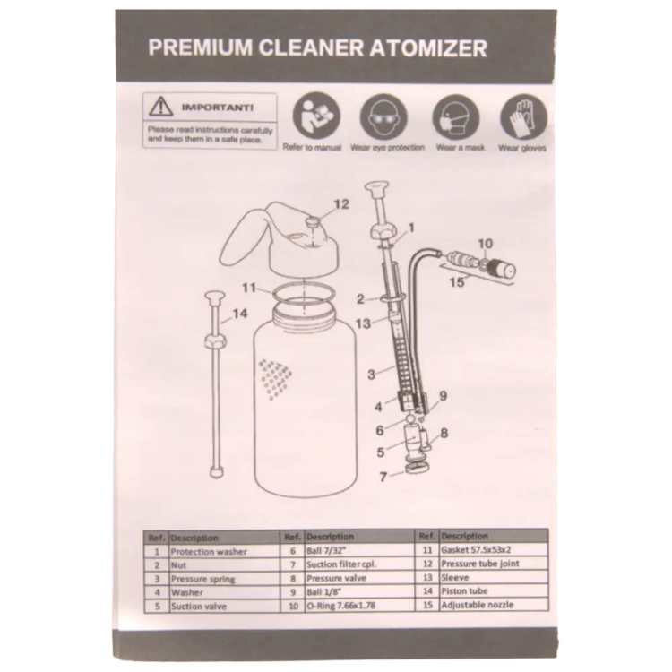 Atomizer czyszczący  KB 1029