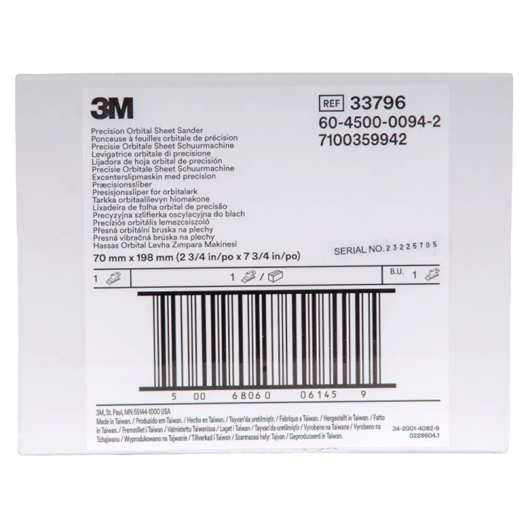 Szlifierka mimośrodowa 3M 33796 70 x 198 mm pneumatyczna
