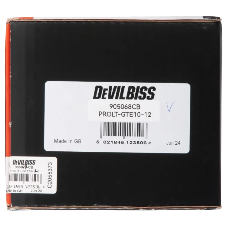 Pistolet lakierniczy DeVilbiss GTI PRO LITE dysza 1,2 TE10 Carbon
