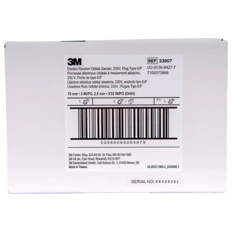 Szlifierka mimośrodowa 3M 33807 75mm skok 2,5 mm elektryczna