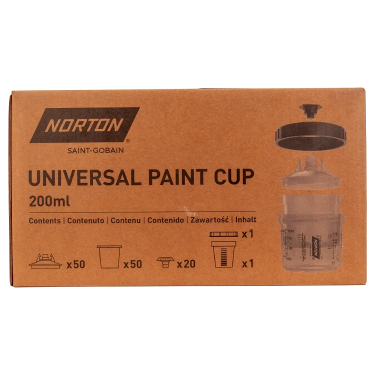 Zestaw kubków uniwersalnych 200ml-190µm-50 szt.