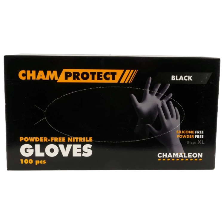 Rękawice nitrylowe czarne roz. XL - 100 szt.