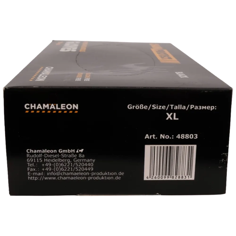 Rękawice nitrylowe czarne roz. XL - 100 szt.