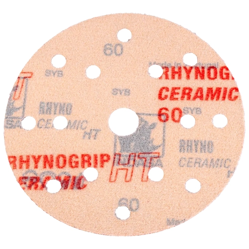 Krążki na rzep HT CERAMIC średnica 150mm 15H otworowe gradacja P60