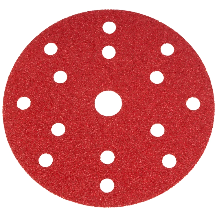 Krążki na rzep HT CERAMIC średnica 150mm 15H otworowe gradacja P60