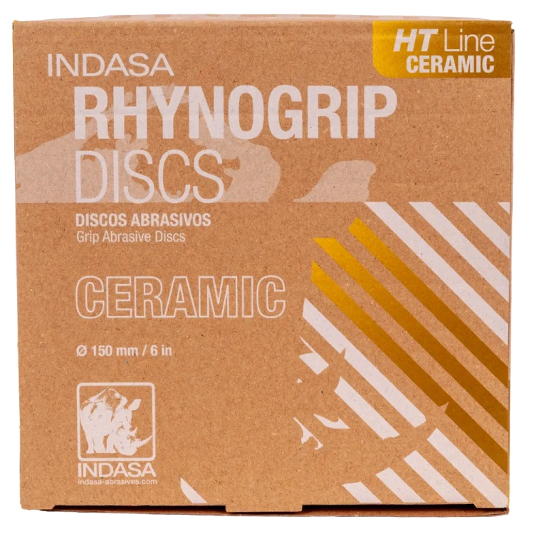 Krążki na rzep HT CERAMIC o średnicy 150mm 15H otworów o granulacji P320 - w opakowaniu 50 szt.