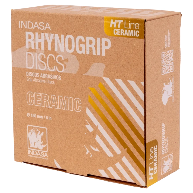 Krążki na rzep HT CERAMIC o średnicy 150mm 15H otworów o granulacji P320 - w opakowaniu 50 szt.