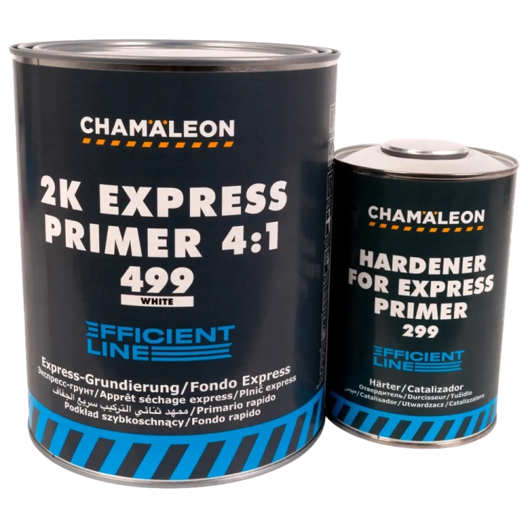 Podkład express 3,6L 499 - BIAŁY z utwardzaczem do podkładu express 0,9L Chamaleon 299