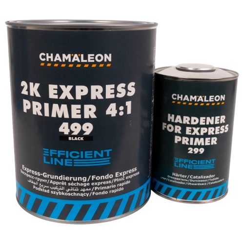 Podkład express 3,6L 499 - CZARNY z Utwardzaczem do podkładu express 0,9L Chamaleon 299
