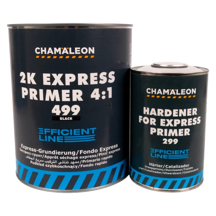 Podkład express 3,6L 499 - CZARNY z Utwardzaczem do podkładu express 0,9L Chamaleon 299