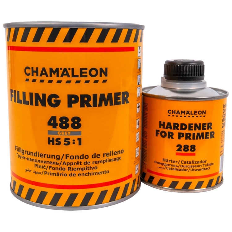 Podkład akrylowy wypełniający HS 5:1 szary 1L Chamaleon 488
