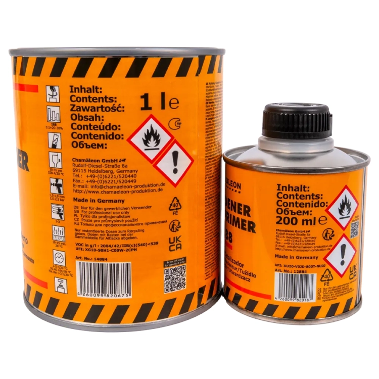 Podkład akrylowy wypełniający HS 5:1 biały 1L Chamaleon 488 z Utwardzaczem Chamaleon 288