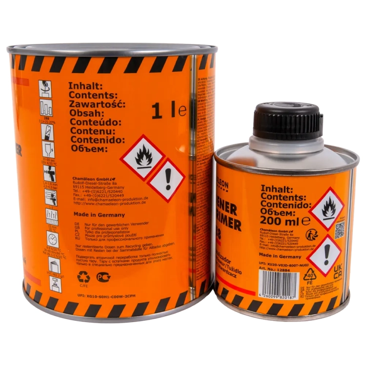 Podkład akrylowy wypełniający HS 5:1 czarny 1L Chamaleon 488 z Utwardzaczem Chamaleon 288