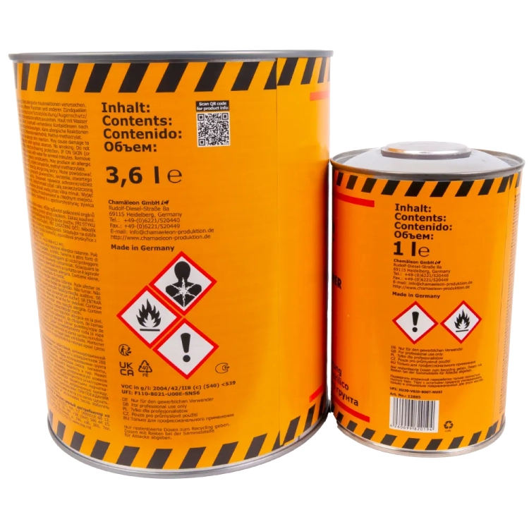 Podkład akrylowy wypełniający 4:1 biały 3,6L Chamaleon 444 z Utwardzaczem Chamaleon 288 1L