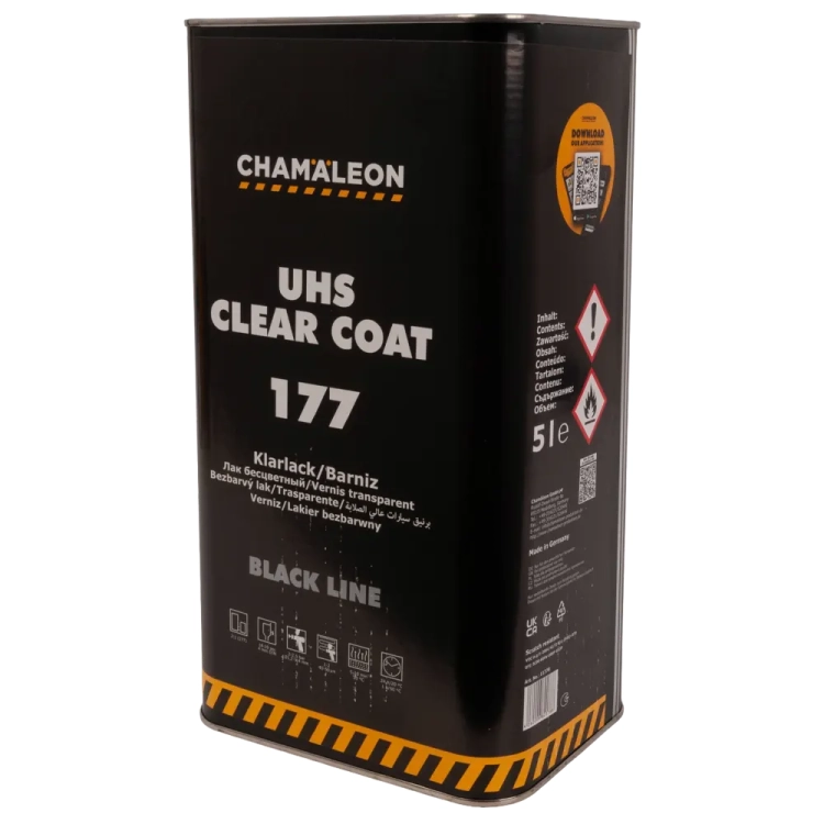 Lakier bezbarwny 5L UHS Chamaleon 177 z Utwardzaczem UHS Szybki 278 Chamaleon 2.5L