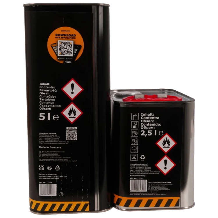 Lakier bezbarwny 5L UHS Chamaleon 177 z Utwardzaczem UHS Szybki 278 Chamaleon 2.5L