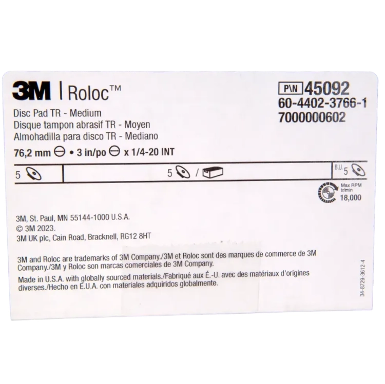 Podkładka ROLOC 75 mm (1/4 -20) 45092