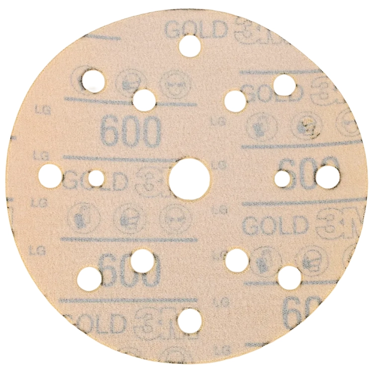 Krążek ścierny 3M Hookit Gold 288U 150 mm 15 otworów P600
