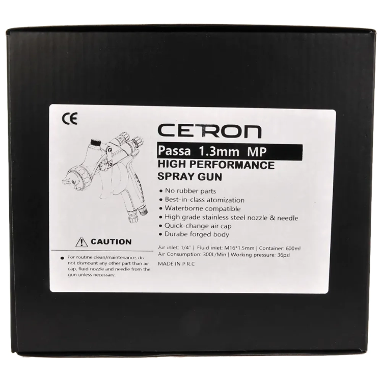 Cetron Passa 1.3 MP pistolet lakierniczy z kubkiem