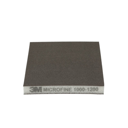 Gąbka ścierna dwustronna 124 x 98 mm, Micro Fine SZARA P1000-P1200