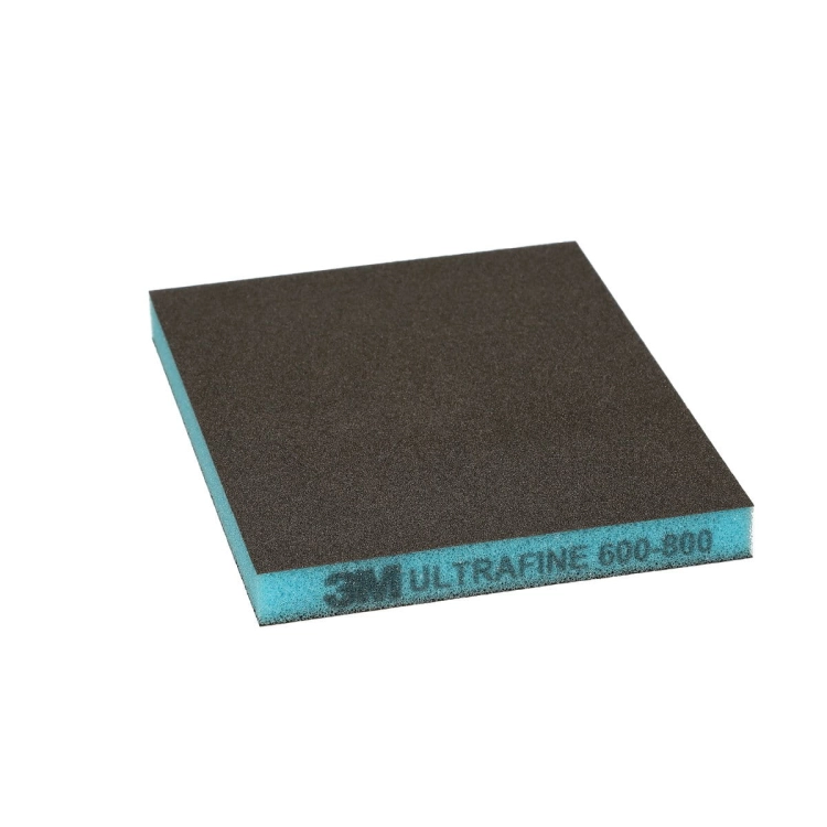 Gąbka ścierna dwustronna 124 x 98 mm, Ultra Fine NIEBIESKA P600-P800