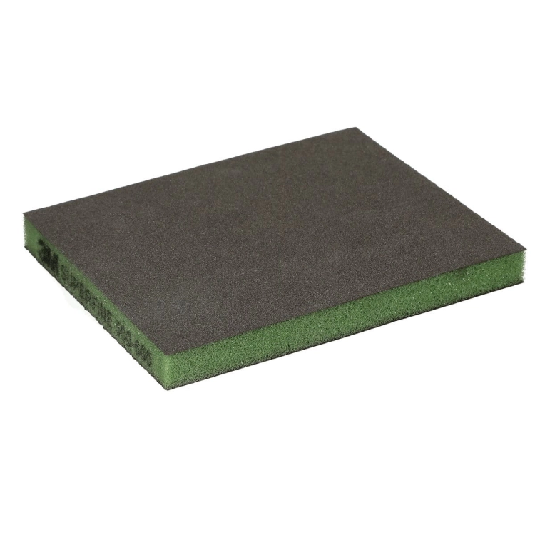Gąbka ścierna dwustronna 124 x 98 mm Super fine ZIELONA P500-P600