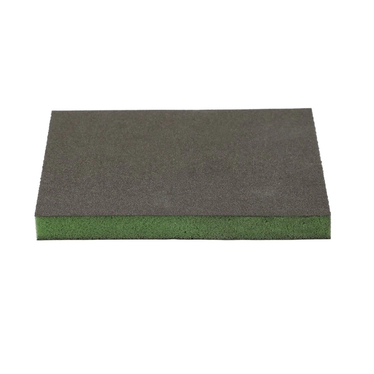 Gąbka ścierna dwustronna 124 x 98 mm Super fine ZIELONA P500-P600
