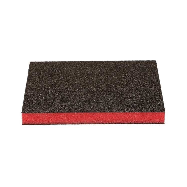 Gąbka ścierna dwustronna 124 x 98 mm Medium CZERWONA P120-P180