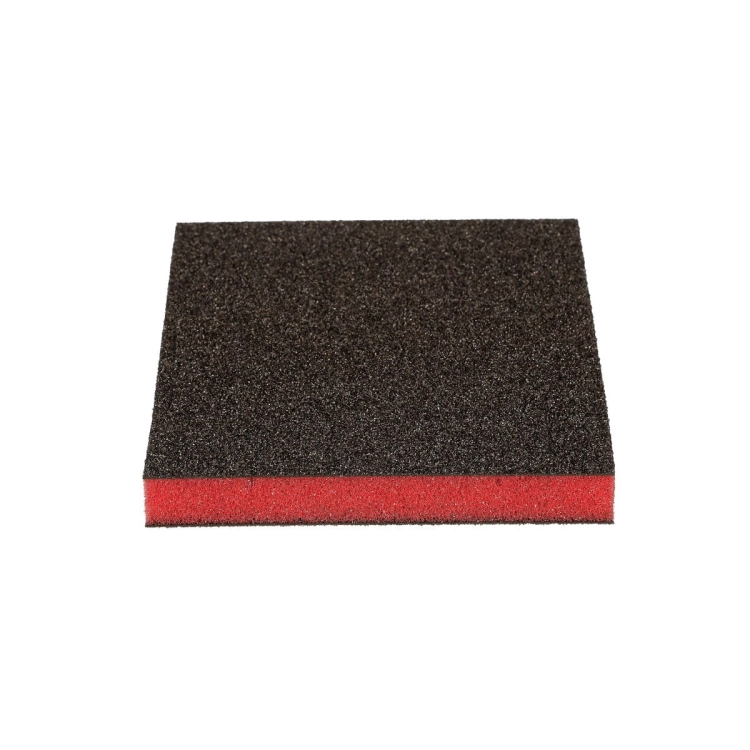Gąbka ścierna dwustronna 124 x 98 mm Medium CZERWONA P120-P180