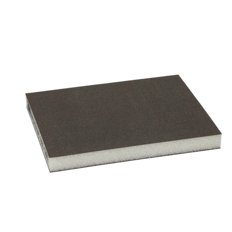 Gąbka ścierna dwustronna 124 x 98 mm, Micro Fine SZARA P1000-P1200