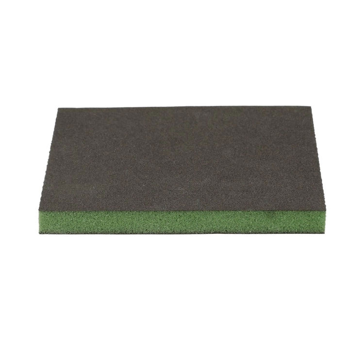 Gąbka ścierna dwustronna 124 x 98 mm Super fine ZIELONA P500-P600