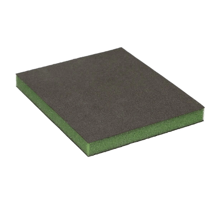 Gąbka ścierna dwustronna 124 x 98 mm Super fine ZIELONA P500-P600