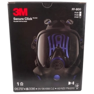 Maska lakiernicza pełnotwarzowa 3M Secure Click FF-803 "L" ochronna