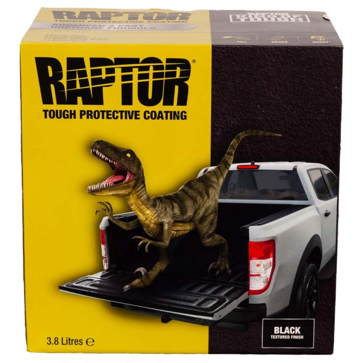 Raptor Zestaw 4 butelki Czarny natryskowy środek ochronny U RLB/S4 + pistolet U-POL
