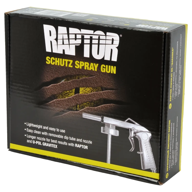 RAPTOR Transparentny środek ochronny do barwienia zestaw 4 butelki z pistoletem U-POL RLT/S4