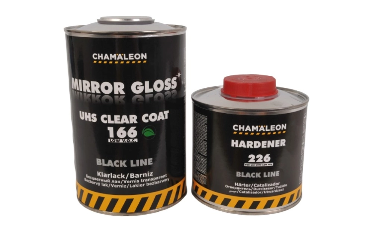 Lakier bezbarwny HS LOW VOC Chamaleon 166 1L z utwardzaczem Chamaleon 226 0.5 L