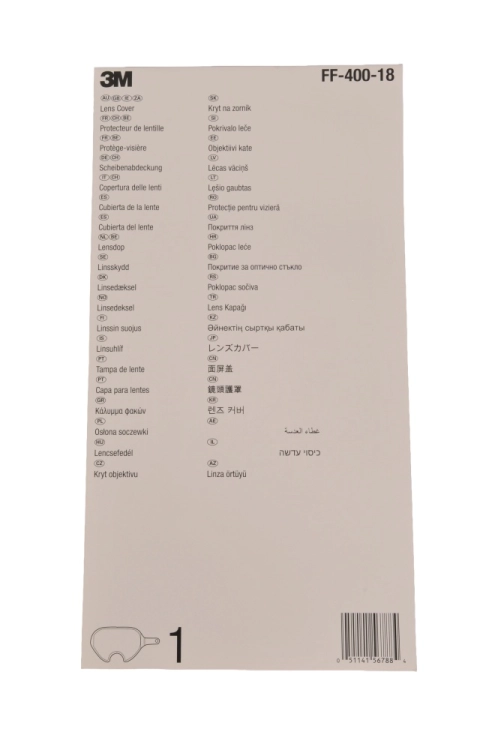 Wielowarstwowa osłona szyby 3M FF-400-18 do masek z serii 3M Secure Click FF-800