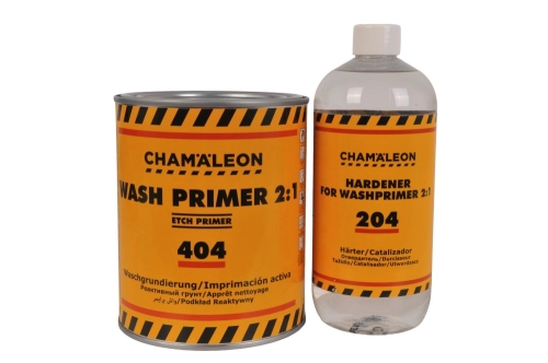 Podkład wytrawiający WASH PRIMER 2:1 1L Chamaleon 404 + Utwardzacz Chamaleon 204 0,5L