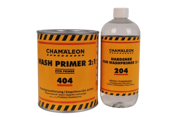 Podkład wytrawiający WASH PRIMER 2:1 1L Chamaleon 404 + Utwardzacz Chamaleon 204 0,5L